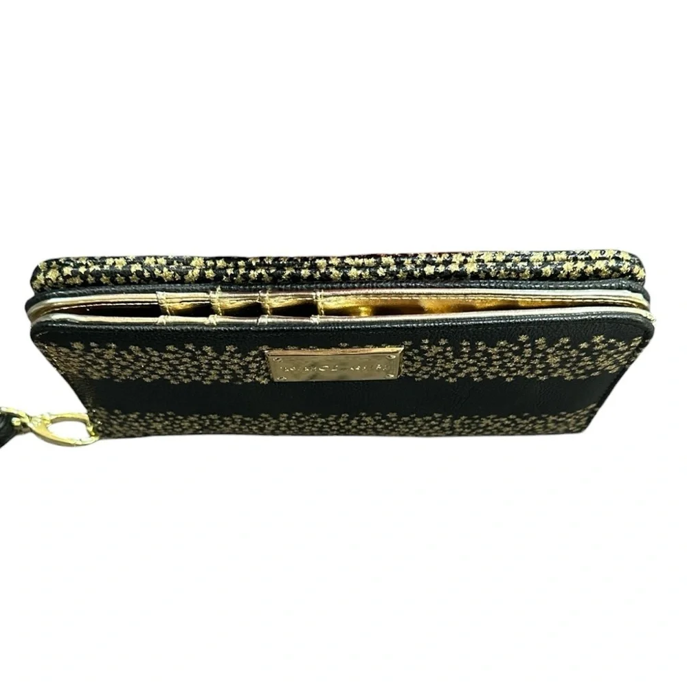 Betsey Johnson Wallet - Black With Gold Stars
